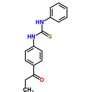 Thiourea, n-[4-(1-oxopropyl)phenyl]-n-phenyl- Structure,5467-00-5Structure