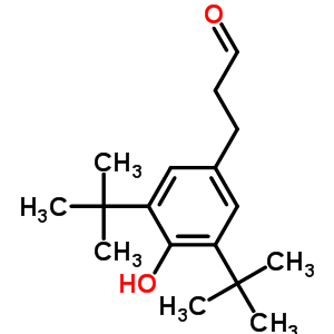 3,5-Bis(1,1-dimethylethyl)-4-hydroxy-benzenepropanal Structure,54685-32-4Structure