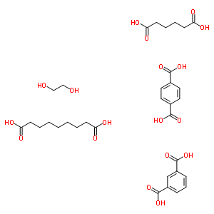 Adipic acid, azelaic acid, ethylene glycol, isophthalic acid, terephthalic acid polymer Structure,54688-53-8Structure