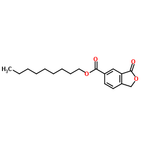 3-Oxo-1,3-dihydro-5-isobenzofurancarboxylic acid nonyl ester Structure,54699-44-4Structure