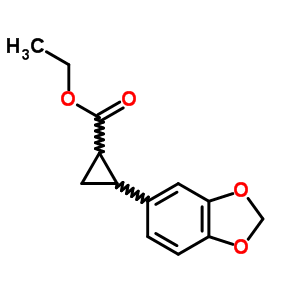 Ethyl 2-benzo[1,3]dioxol-5-ylcyclopropane-1-carboxylate Structure,54719-15-2Structure