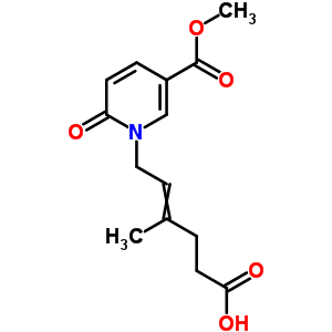 6-(5-Methoxycarbonyl-2-oxo-pyridin-1-yl)-4-methyl-hex-4-enoic acid Structure,54719-39-0Structure