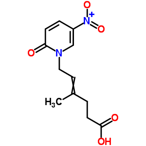 4-Hexenoic acid,4-methyl-6-(5-nitro-2-oxo-1(2h)-pyridinyl)-, (e)-(9ci) Structure,54719-40-3Structure