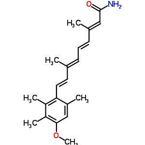 9-(4-Methoxy-2,3,6-trimethylphenyl)-3,7-dimethyl-2,4,6,8-nonatetraenamide Structure,54757-58-3Structure