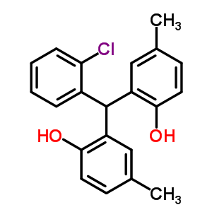 2-[(2-Chlorophenyl)-(2-hydroxy-5-methyl-phenyl)methyl]-4-methyl-phenol Structure,54764-85-1Structure