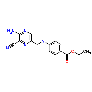 Ethyl 4-[(5-amino-6-cyano-pyrazin-2-yl)methylamino]benzoate Structure,54798-27-5Structure