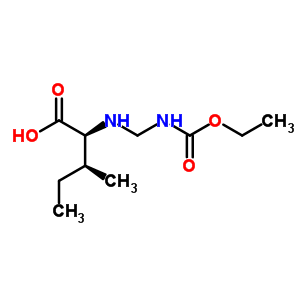 N-(((ethoxycarbonyl)amino)methyl)-l-isoleucine Structure,54805-04-8Structure