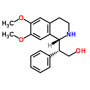 (R)-2-((r)-6,7-dimethoxy-1,2,3,4-tetrahydro-isoquinolin-1-yl)-2-phenyl-ethanol Structure,548443-18-1Structure