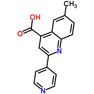 6-Methyl-2-pyridin-4-ylquinoline-4-carboxylic acid Structure,5486-67-9Structure