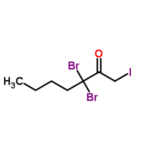 3,3-Dibromo-1-iodo-2-heptanone Structure,54899-97-7Structure