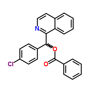 [(4-Chlorophenyl)-isoquinolin-1-yl-methyl] benzoate Structure,54923-37-4Structure