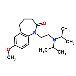 2,3,4,5-Tetrahydro-1-[2-(diisopropylamino)ethyl ]-7-methoxy-1h-1-benzazepin-2-one Structure,54951-30-3Structure