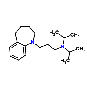 2,3,4,5-Tetrahydro-1-[3-(diisopropylamino)propyl ]-1h-1-benzazepine Structure,54951-35-8Structure