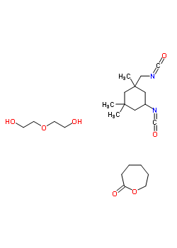 2-Oxepanone, polymer with 5-isocyanato-1-(isocyanatomethyl)-1,3,3-trimethylcyclohexane and 2,2-oxybisethanol Structure,54954-84-6Structure