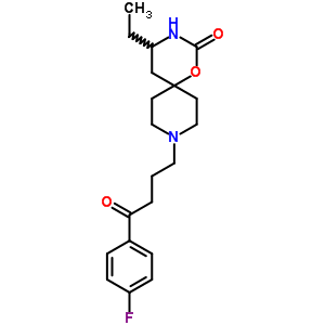 5-Ethyl-9-[3-(p-fluorobenzoyl)propyl ]-1-oxa-3,9-diazaspiro[5.5]undecan-2-one Structure,54981-17-8Structure