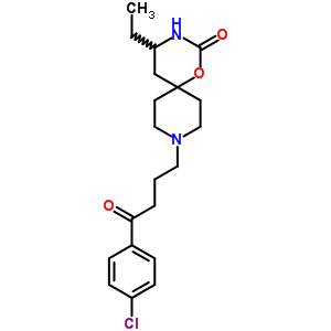 5-Ethyl-9-[3-(p-chlorobenzoyl)propyl ]-1-oxa-3,9-diazaspiro[5.5]undecan-2-one Structure,54981-21-4Structure