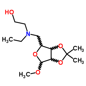 2-[Ethyl-[(2-methoxy-7,7-dimethyl-3,6,8-trioxabicyclo[3.3.0]oct-4-yl)methyl]amino]ethanol Structure,54984-82-6Structure