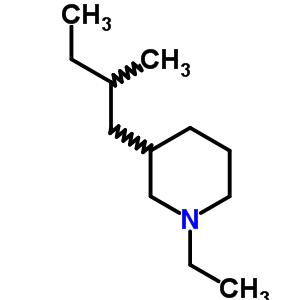 1-Ethyl-3-(2-methylbutyl)piperidine Structure,54985-88-5Structure