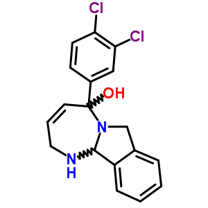 2,3,4,5-Tetrahydro-7-(3,4-dichlorophenyl)-7h-[1,3]diazepino[2,1-a]isoindol-7-ol Structure,54999-14-3Structure