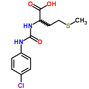 2-[(4-Chlorophenyl)carbamoylamino]-4-methylsulfanyl-butanoic acid Structure,55021-18-6Structure