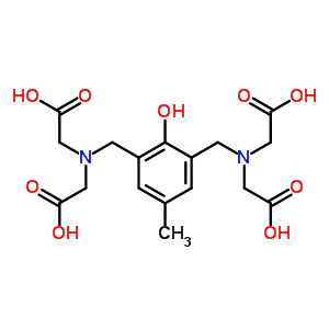 ((3-[(Bis-carboxymethyl-amino)-methyl ]-2-hydroxy-5-methyl-benzyl)-carboxymethyl-amino)-acetic acid Structure,55036-44-7Structure