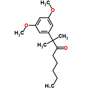 2-(3,5-Dimethoxy-phenyl)-2-methyl-octan-3-one Structure,55048-08-3Structure