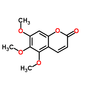 5,6,7-Trimethoxycoumarin Structure,55085-47-7Structure