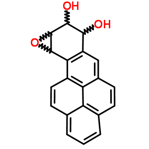 7,8-Dihydro-7,8-dihydroxybenzo(a)pyrene 9,10-oxide Structure,55097-80-8Structure