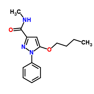 5-Butoxy-n-methyl-1-phenyl-1h-pyrazole-3-carboxamide Structure,55228-45-0Structure