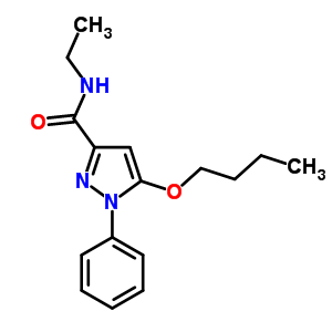 5-Butoxy-n-ethyl-1-phenyl-1h-pyrazole-3-carboxamide Structure,55228-46-1Structure