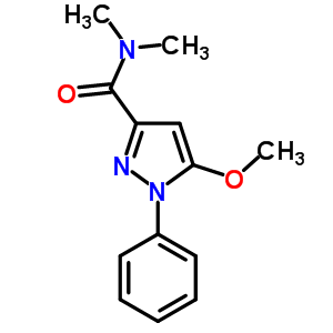 N,n-dimethyl-5-methoxy-1-phenyl-1h-pyrazole-3-carboxamide Structure,55228-52-9Structure