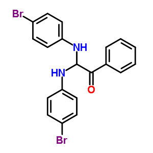 2,2-Bis[(4-bromophenyl)amino]-1-phenylethanone Structure,55282-25-2Structure