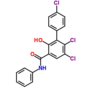 4’,5,6-Trichloro-2-hydroxy-n-phenyl-(1,1’-biphenyl)-3-carboxamide Structure,55299-09-7Structure