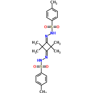 4-Methyl-n-[[2,2,4,4-tetramethyl-3-[(4-methylphenyl)sulfonylhydrazinylidene]cyclobutylidene]amino]benzenesulfonamide Structure,5530-15-4Structure