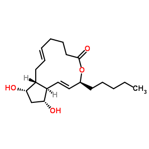 (1R,3e,10s,11e,13r,14r,16s)-14,16-dihydroxy-10-pentyl-9-oxabicyclo[11.3.0]hexadeca-3,11-dien-8-one Structure,55314-49-3Structure