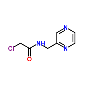 2-Chloro-n-pyrazin-2-ylmethyl-acetamide Structure,55316-33-1Structure