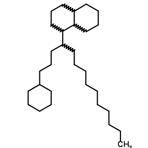 1-[1-(3-Cyclohexylpropyl)undecyl ]decahydronaphthalene Structure,55319-78-3Structure