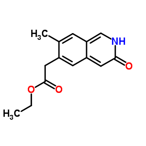 Ethyl 2-(7-methyl-3-oxo-2h-isoquinolin-6-yl)acetate Structure,55329-69-6Structure