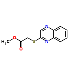 Methyl 2-(2-quinoxalinylsulfanyl)acetate Structure,55338-14-2Structure