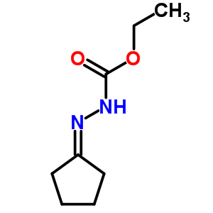 2-Cyclopentylidenehydrazine-1-carboxylic acid ethyl ester Structure,55401-89-3Structure