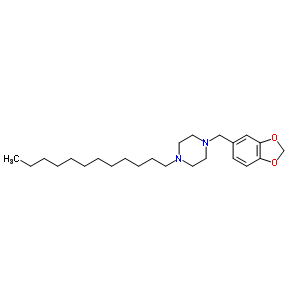 1-Dodecyl-4-(1,3-benzodioxol-5-ylmethyl)piperazine Structure,55436-46-9Structure