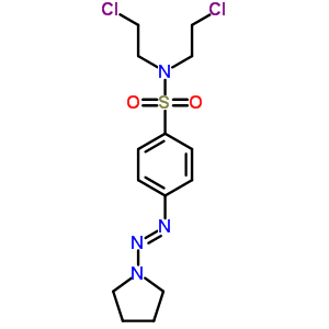 N,n-bis(2-chloroethyl)-4-pyrrolidin-1-yldiazenyl-benzenesulfonamide Structure,55469-84-6Structure