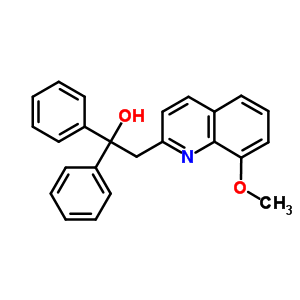 2-(8-Methoxyquinolin-2-yl)-1,1-diphenyl-ethanol Structure,55484-40-7Structure