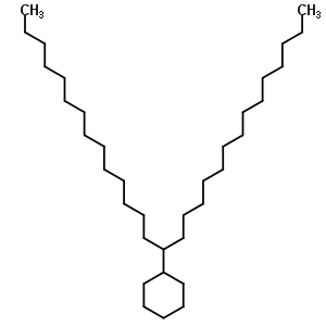 (1-Tetradecylpentadecyl)cyclohexane Structure,55521-27-2Structure