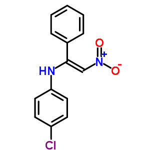 4-Chloro-n-[(e)-2-nitro-1-phenyl-ethenyl]aniline Structure,55577-69-0Structure