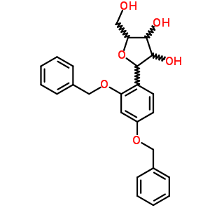 D-ribitol,1,4-anhydro-1-c-[2,4-bis(phenylmethoxy)phenyl]-, (s)-(9ci) Structure,55583-07-8Structure