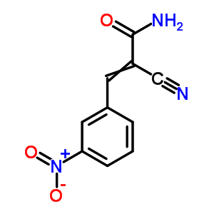 2-Cyano-3-(3-nitrophenyl)prop-2-enamide Structure,55629-53-3Structure