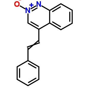 2-Oxido-4-(2-phenylethenyl)cinnoline Structure,5563-39-3Structure