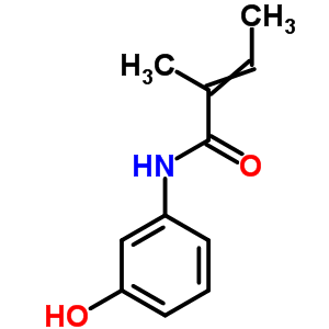 2-Butenamide,n-(3-hydroxyphenyl)-2-methyl- Structure,55791-92-9Structure