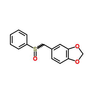 5-((Phenylsulfinyl)methyl)-1,3-benzodioxole Structure,55815-82-2Structure